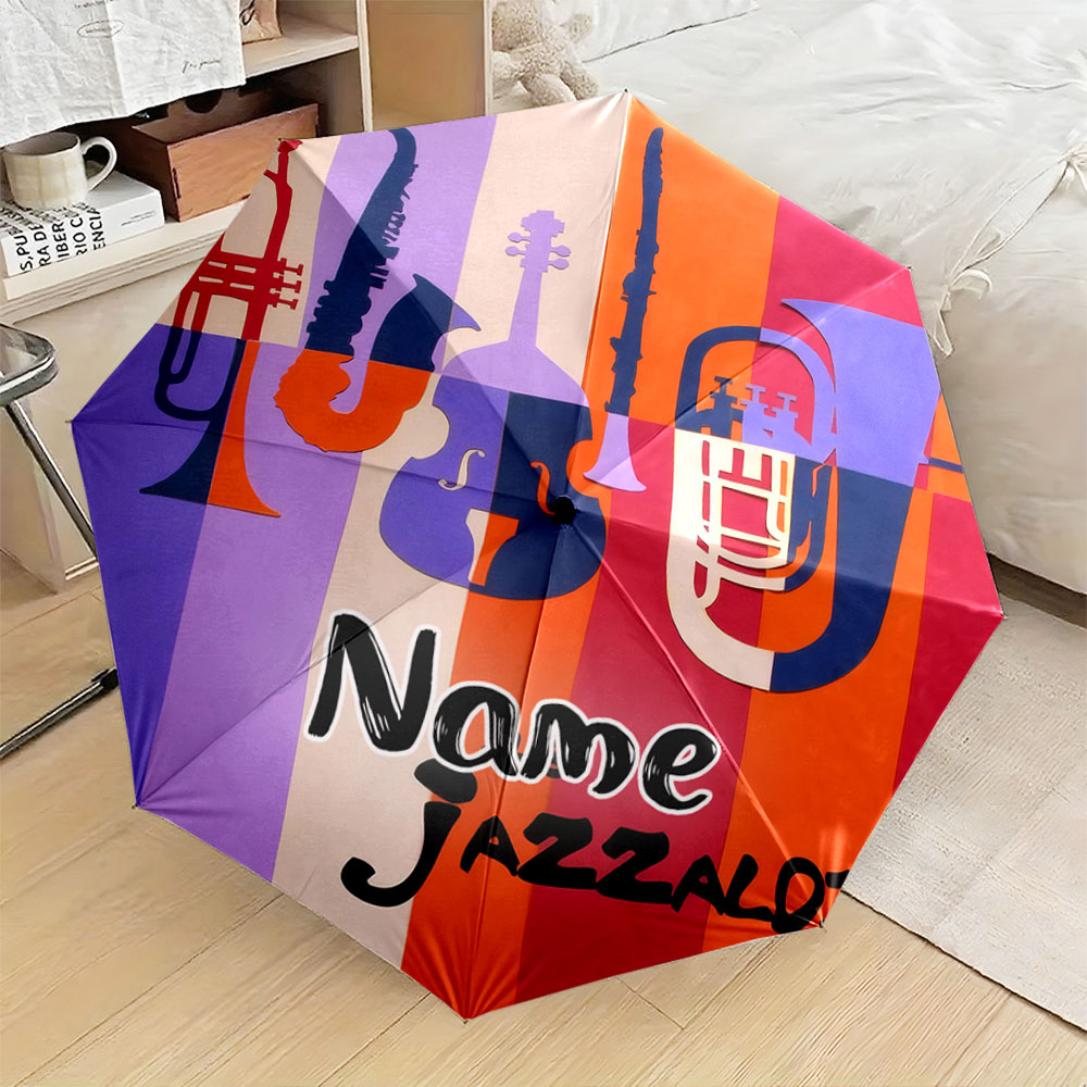 Musical Instrument And Names - 맞춤형 이름이 새겨진 우산, 