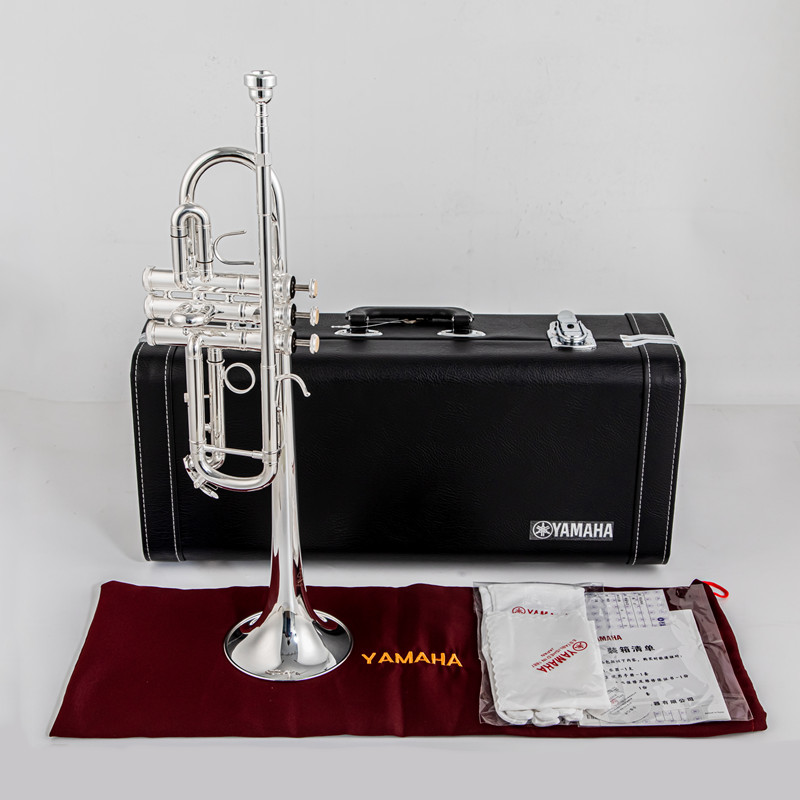 Musical Instrument Bugle - A 플랫 황동 실버 도금 트럼펫