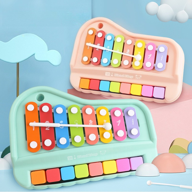 Musical Instrument Harmonium - 8음계 실로폰 피아노 2-in-1 조기 교육용