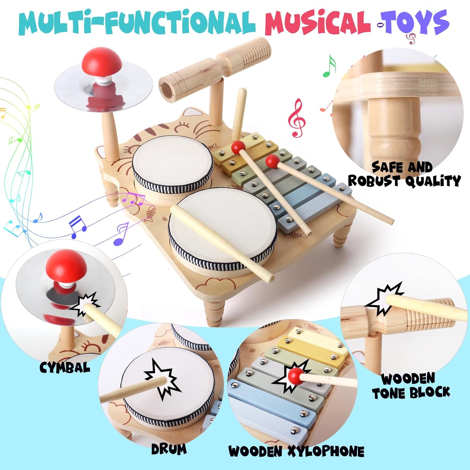 유아용 나무 실로폰 드럼 세트, 몬테소리 아기 악기 장 - Musical Instrument Harmonium 리뷰 및 가격