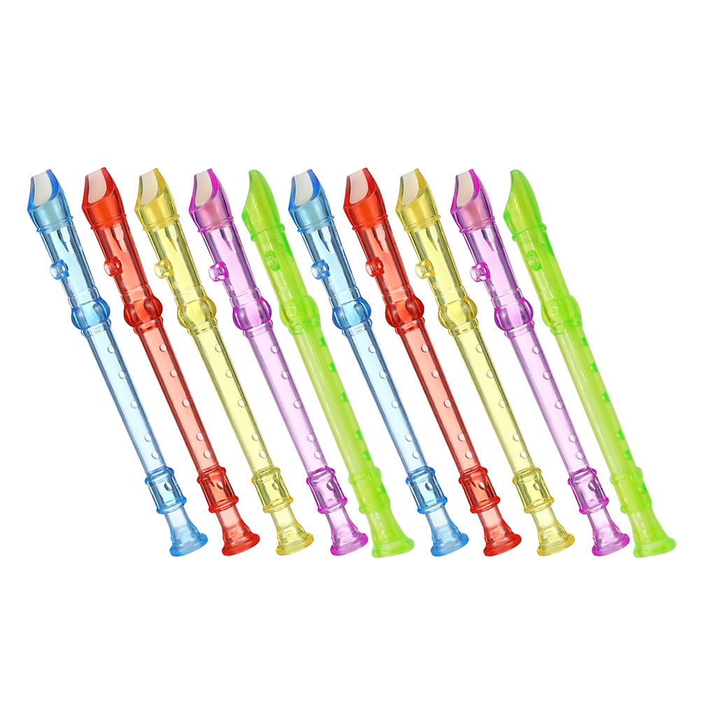 10개 세트, 가볍고 휴대하기 좋은 6홀 캔디 컬러 반 - Soprano Recorder Plastic 리뷰 및 가격