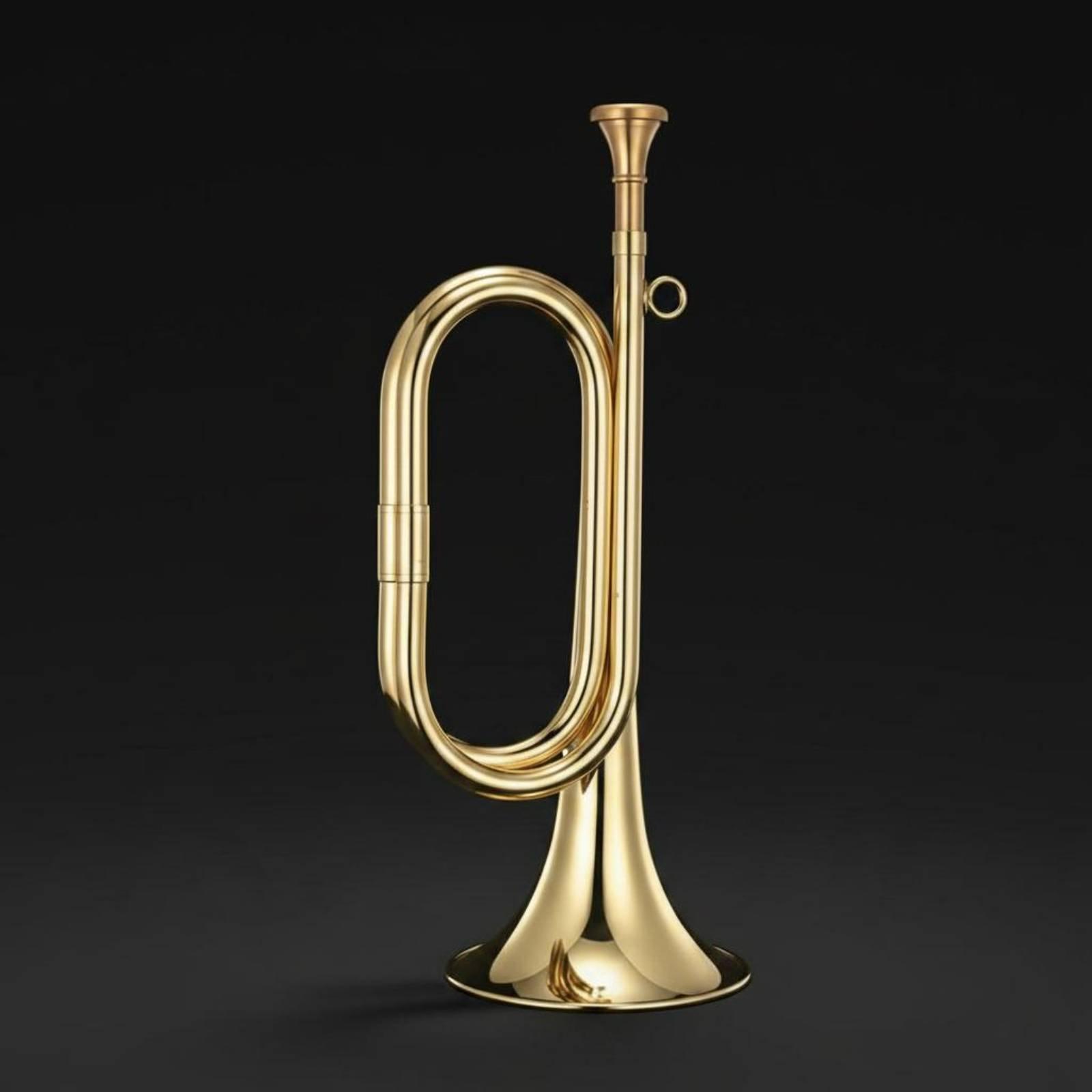 황동 재질의 휴대용 음악 호른, 경보용 호른, 가벼운  - Musical Instrument Bugle 리뷰 및 가격