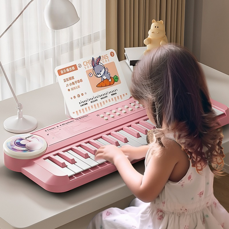 37키 어린이 전자 피아노 키보드 마이크 포함 음악 교 - Musical Instrument Harmonium 리뷰 및 가격